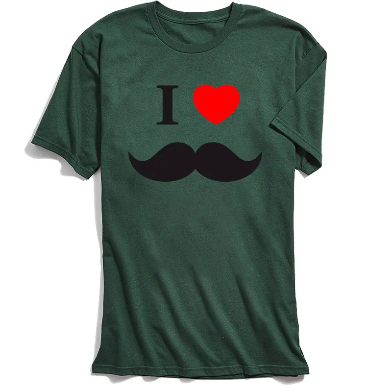 New Coming Men Tshirt I Love Mustache Party Top T-shirts O Neck 100% Cotton Male T Shirt Short Sleeve Summer Green Tee Shirt
New Coming Men Tshirt I Love Mustache Party Top T-shirts O Neck 100% Cotton Male T Shirt Short Sleeve Summer Green Tee Shirt