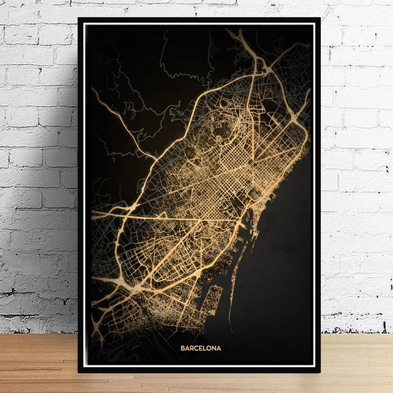 Posters and Print Amsterdam Barcelona Modern World City Gold Map Travel Larg Poster Wall Picture Canvas Painting Room Home Decor
Posters and Print Amsterdam Barcelona Modern World City Gold Map Travel Larg Poster Wall Picture Canvas Painting Room Home Decor