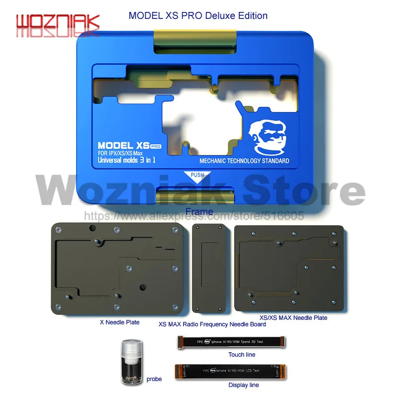 MECHANIC MODEL XS PRO ISOCKET PCB MAINBOARD FUNCTIINAL TESTING FIXTURE FOR IPHONE X XS XS MAX HIERARCHICAL MAINTENANCE TESTER
MECHANIC MODEL XS PRO ISOCKET PCB MAINBOARD FUNCTIINAL TESTING FIXTURE FOR IPHONE X XS XS MAX HIERARCHICAL MAINTENANCE TESTER
