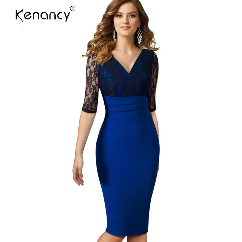 Kenancy Women's Sexy Deep V Neckline Hollow Out Lace Pencil Dress Half Sleeves Hgih Waist Slim Micro Elastic Party Working Dress
Kenancy Women's Sexy Deep V Neckline Hollow Out Lace Pencil Dress Half Sleeves Hgih Waist Slim Micro Elastic Party Working Dress