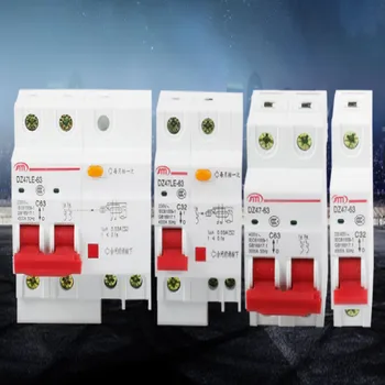 230v earth leakage circuit breaker overload protector DZ47LE-1p 2p 3p+N 6A-63A free shipping
230v earth leakage circuit breaker overload protector DZ47LE-1p 2p 3p+N 6A-63A free shipping