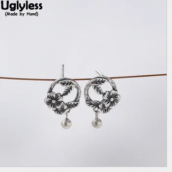 Uglyless Ethnic Real Thai Silver Flower Stud Earrings for Women 100% Solid 925 Sterling Silver Ball Studs Handmade Fine Jewelry
Uglyless Ethnic Real Thai Silver Flower Stud Earrings for Women 100% Solid 925 Sterling Silver Ball Studs Handmade Fine Jewelry