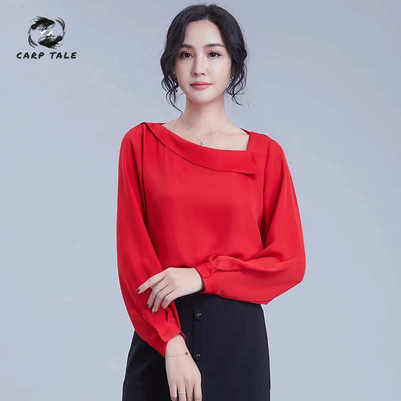 Irregular oblique collar solid color loose chiffon shirt new women's spring long sleeve non-elastic temperament chiffon shirt
Irregular oblique collar solid color loose chiffon shirt new women's spring long sleeve non-elastic temperament chiffon shirt