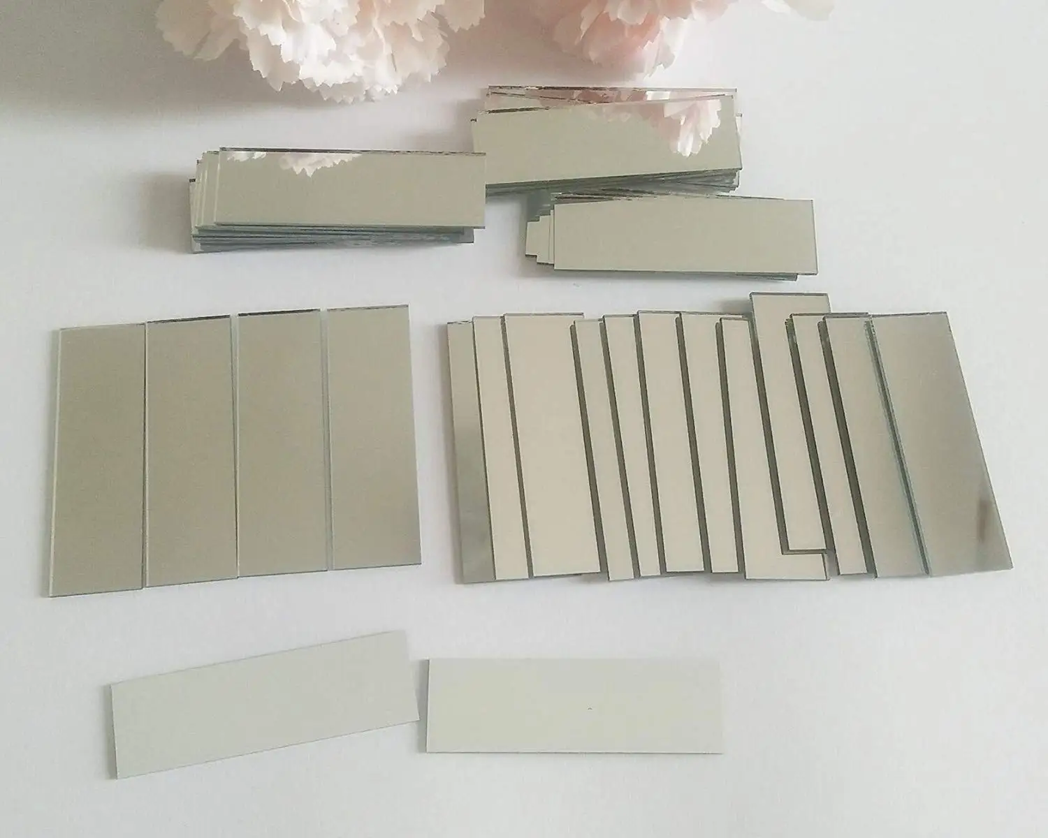 MEYA 5/8x2inch Small Glass Mirror, Rectangle Glass Craft Mirrors, Bulk 60 Pieces Mosaic Tiles
MEYA 5/8x2inch Small Glass Mirror, Rectangle Glass Craft Mirrors, Bulk 60 Pieces Mosaic Tiles