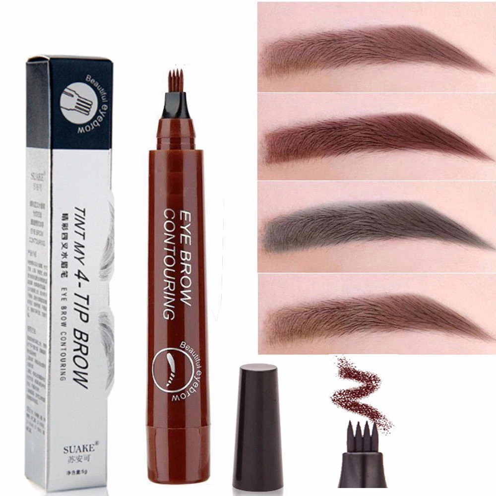 Beauty Makeup Four Colors Waterproof Microblading Eyebrow Tattoo Pen Fine Sketch Enhancer Fork Tip Eyebrow Pencil TSLM2
Beauty Makeup Four Colors Waterproof Microblading Eyebrow Tattoo Pen Fine Sketch Enhancer Fork Tip Eyebrow Pencil TSLM2