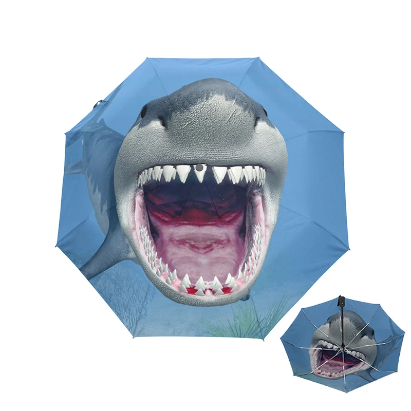 3D Shark Umbrella Rain Women Ocean Fish 3 Folding Automatic Durable Umbrella Windproof Unique Female Parasol
3D Shark Umbrella Rain Women Ocean Fish 3 Folding Automatic Durable Umbrella Windproof Unique Female Parasol