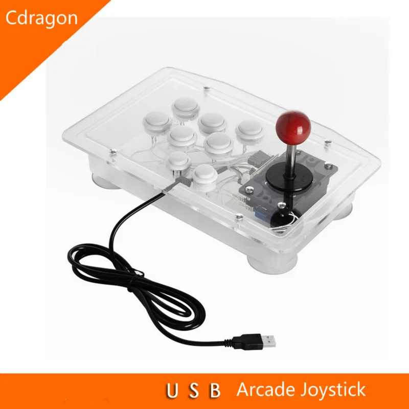 

Arcade Joystick Led Light 6 Buttons USB Fighting Stick Joystick Gaming Controller Gamepad Video Game For PC Consoles Gifts