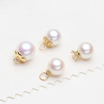 Luxury genuine G18K Gold Accessories Fashion Pearl Pendant Settings Findings Pendant Mountings Women Accessories Female Jewwelry
Luxury genuine G18K Gold Accessories Fashion Pearl Pendant Settings Findings Pendant Mountings Women Accessories Female Jewwelry