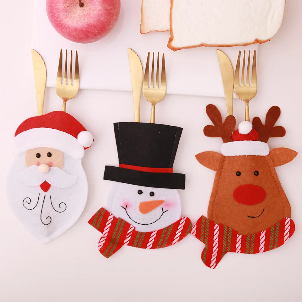 Santa Hat Reindeer Christmas New Year Pocket Fork Knife Cutlery Holder Bag Home Party Table Dinner Decoration Tableware 62423
Santa Hat Reindeer Christmas New Year Pocket Fork Knife Cutlery Holder Bag Home Party Table Dinner Decoration Tableware 62423