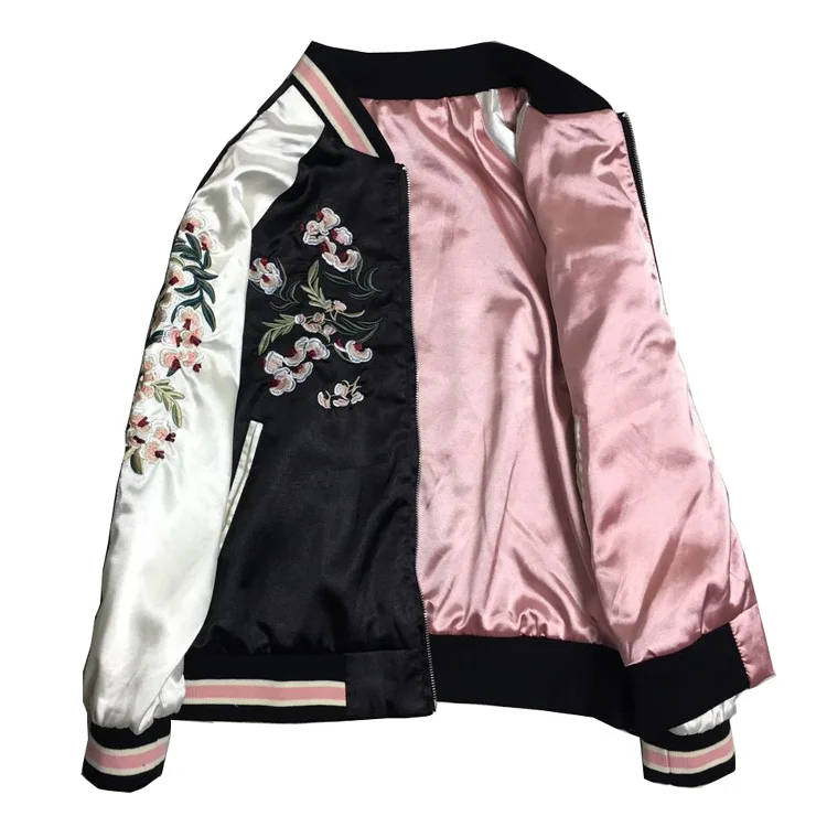 2019 Crane Floral Embroidery Bomber Jacket Women Harajuku Pilot Jacket Casual Bf Style Basic Jackets CoatS Spring Autumn TOPS
2019 Crane Floral Embroidery Bomber Jacket Women Harajuku Pilot Jacket Casual Bf Style Basic Jackets CoatS Spring Autumn TOPS
