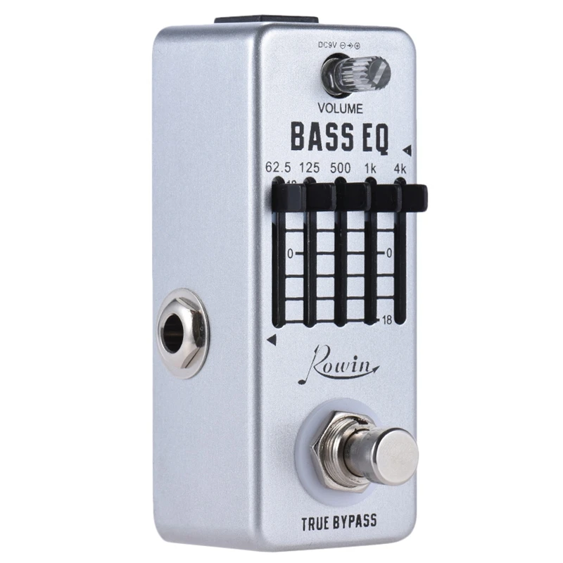 

Rowin Lef-317B Bass Eq Equalizer Guitar Effect Pedal 5-Band Pedal Aluminum Alloy Body True Bypass