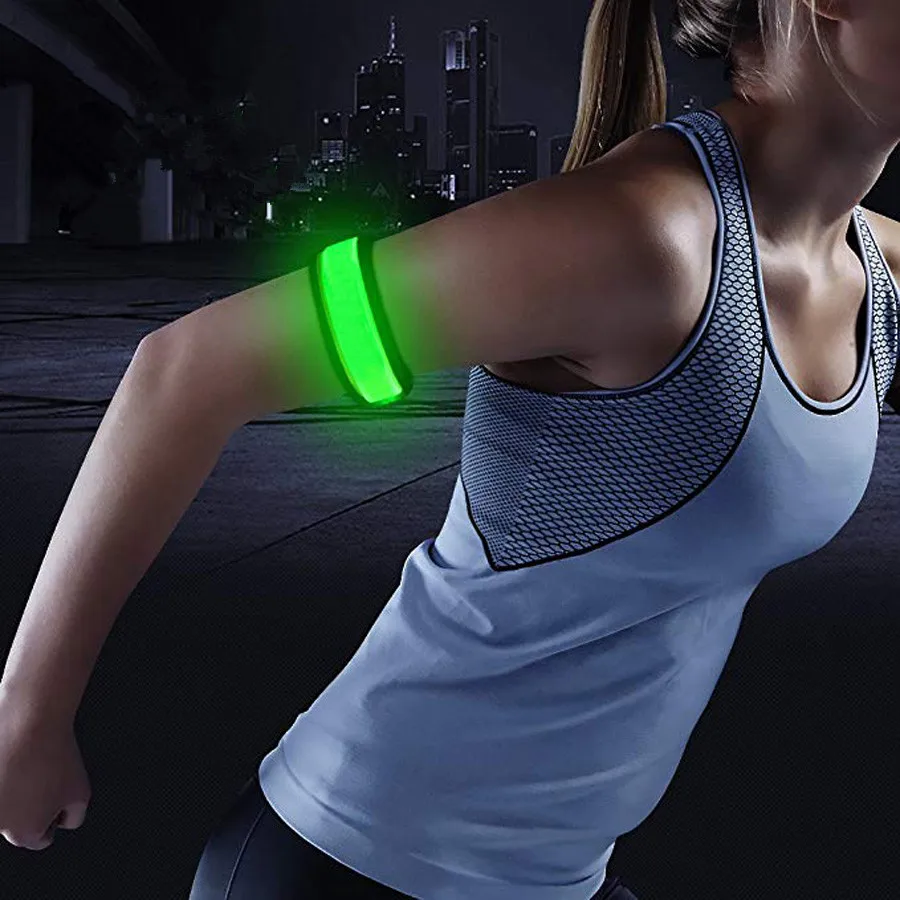1 упаковка светящиеся браслеты спортивный светодиодный напульсник регулируемый