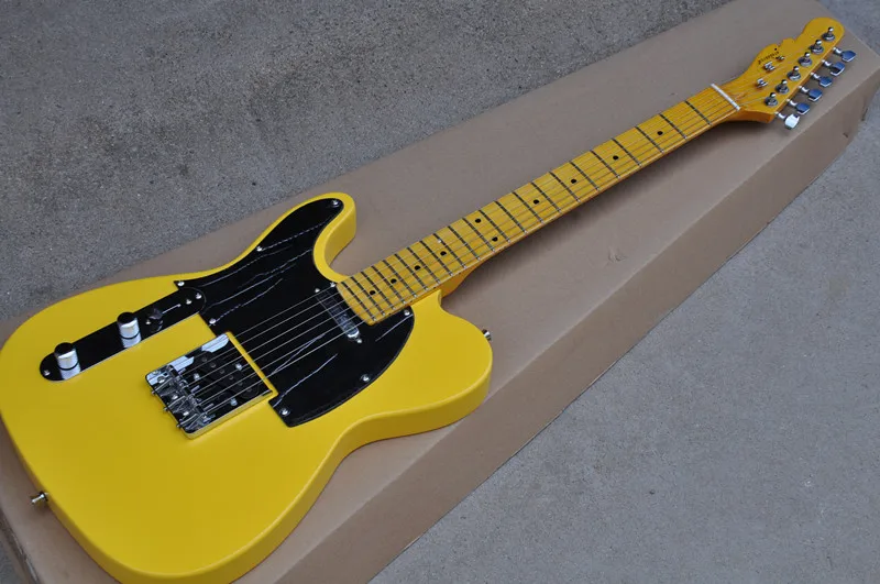 factory outlet the left hand TL pale yellow electric guitar Silver hardware With a black pickpocket free delivery
factory outlet the left hand TL pale yellow electric guitar Silver hardware With a black pickpocket free delivery
