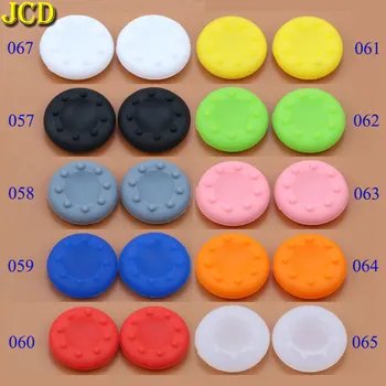 

JCD 2pcs Analog Silicone Controller Joystick Cover 3D Analog Joystick Grip Cap for Sony Playstation4 3 PS3 PS4 Xbox 360 / One