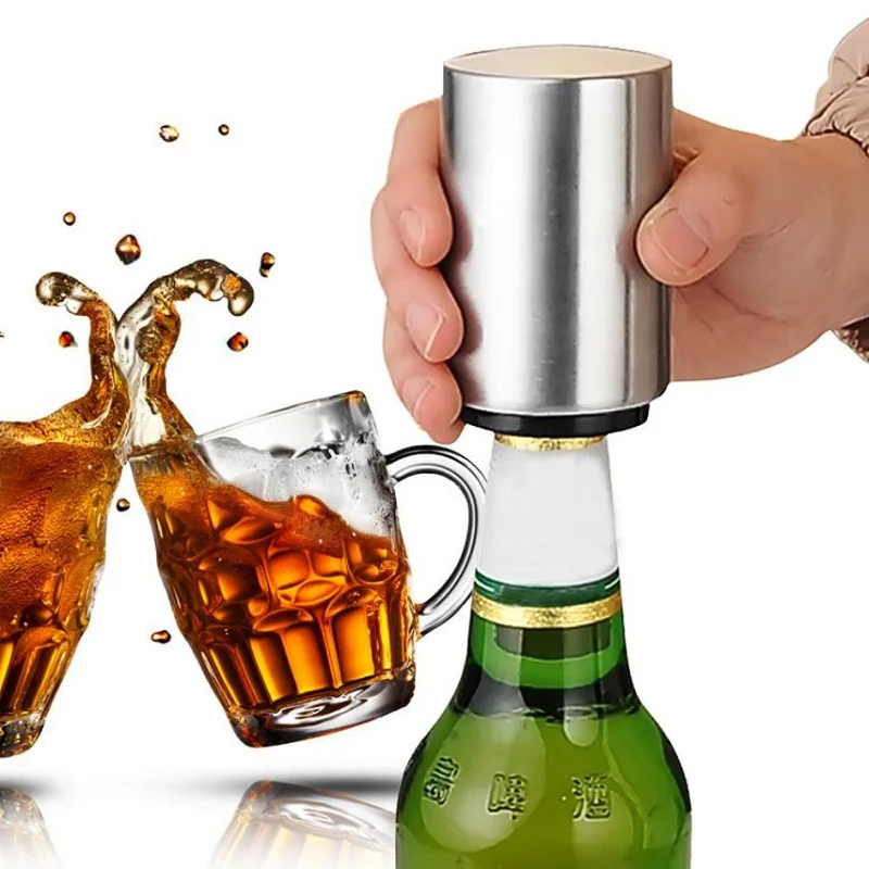 Stainless Steel Beer Bottle Opener Automatic Bottle Openers Beer Soda Cap Red Wine Bottle Opener Bar Kitchen Tools Accessaries
Stainless Steel Beer Bottle Opener Automatic Bottle Openers Beer Soda Cap Red Wine Bottle Opener Bar Kitchen Tools Accessaries