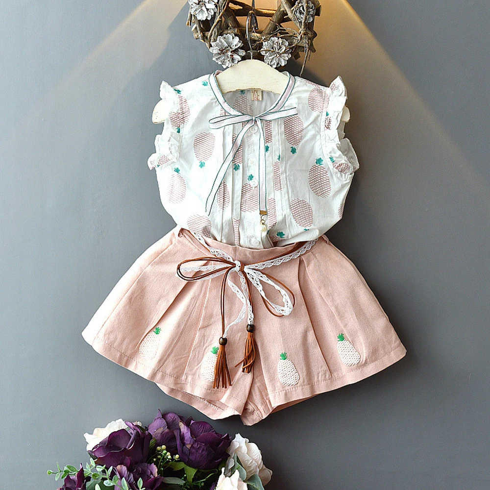 Girls Clothing Sets 2019 New Baby Girl Fashion Girl Shirt Top+ Embroidery Shorts Suits Kids Clothing 2pcs
Girls Clothing Sets 2019 New Baby Girl Fashion Girl Shirt Top+ Embroidery Shorts Suits Kids Clothing 2pcs