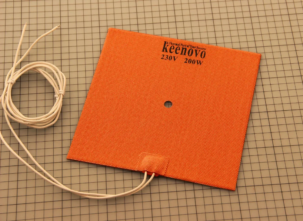 200*200,200W@230V Keenovo Silicone Heater 3D Printer Heater,Heated Heatbed, First Grade Quality Guaranteed
200*200,200W@230V Keenovo Silicone Heater 3D Printer Heater,Heated Heatbed, First Grade Quality Guaranteed