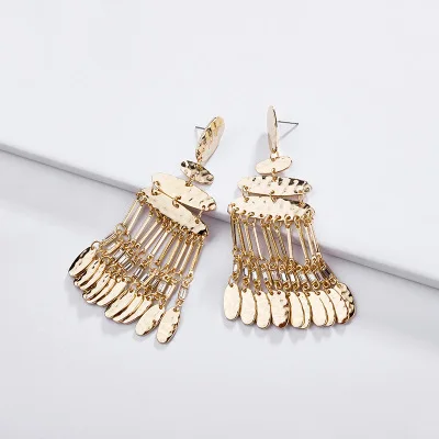 New Arrival Alloy Small Oval Tassel Drop Earrings Long Oval Two Layer Metal String Dangle Earrings Women Fashion Jewelry
New Arrival Alloy Small Oval Tassel Drop Earrings Long Oval Two Layer Metal String Dangle Earrings Women Fashion Jewelry