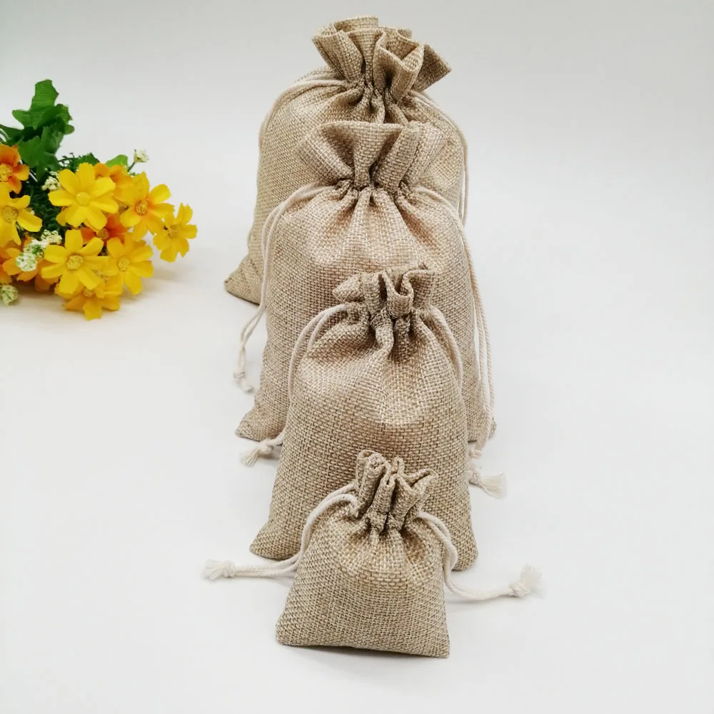 13x18 Jute Linen Bags For Jewelry Display Drawstring Pouch Gift Box Packaging Bags For Gift Bag Wedding/Christmas Burlap Bag Diy
13x18 Jute Linen Bags For Jewelry Display Drawstring Pouch Gift Box Packaging Bags For Gift Bag Wedding/Christmas Burlap Bag Diy