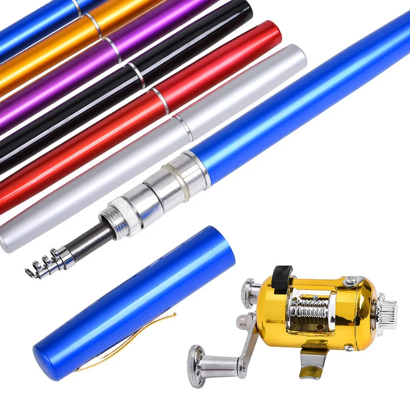 2019 New Outdoor Stream Portable Pocket Telescopic Mini Fishing Rod Pole Pen Shape Folded River Lake Fishing Rod With Reel Wheel
2019 New Outdoor Stream Portable Pocket Telescopic Mini Fishing Rod Pole Pen Shape Folded River Lake Fishing Rod With Reel Wheel