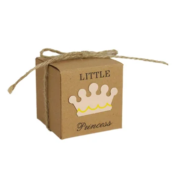 50pcs Little Princess Square Crown Kraft Paper Baby Shower Candy Box Party Gift Boxes Girl Birthday Favors Box Packaging
50pcs Little Princess Square Crown Kraft Paper Baby Shower Candy Box Party Gift Boxes Girl Birthday Favors Box Packaging
