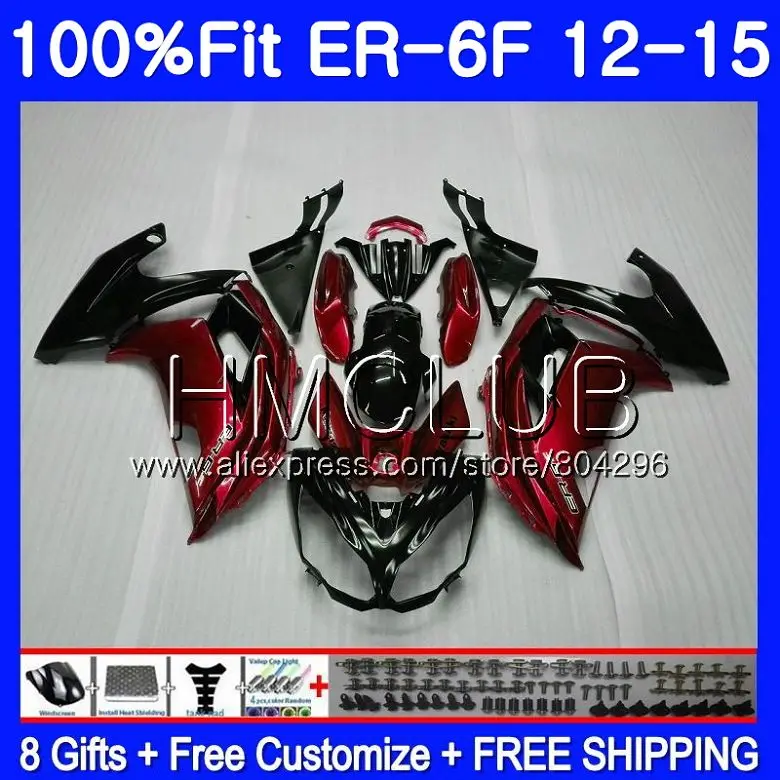 Injection For KAWASAKI NINJA 650R ER-6F ER6F 12 13 14 15 52HM.10 Ninja650R ER6 F ER 6F 2012 2013 2014 2015 Hot Wine red Fairing
Injection For KAWASAKI NINJA 650R ER-6F ER6F 12 13 14 15 52HM.10 Ninja650R ER6 F ER 6F 2012 2013 2014 2015 Hot Wine red Fairing