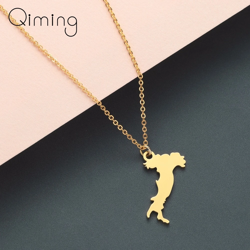 Italy Map Necklace Vintage Europe Trip Italian Charm Silver Jewelry Best Gift Choker Golden Men Necklace Jewelry
Italy Map Necklace Vintage Europe Trip Italian Charm Silver Jewelry Best Gift Choker Golden Men Necklace Jewelry