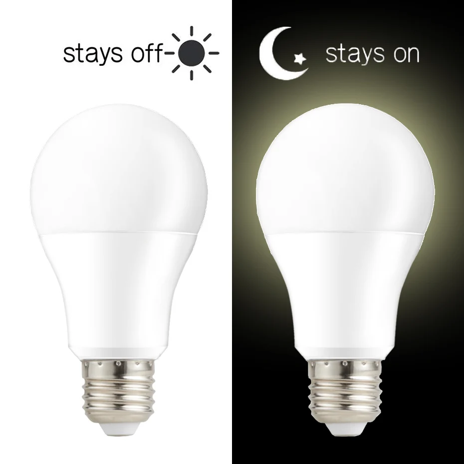 E27 Dusk to Dawn Light Bulb 10W 15W AC220V 110V LED Sensor Bulb IP44 Outdoor Porch Lights Day Night Light Smart Auto on/Off Lamp
E27 Dusk to Dawn Light Bulb 10W 15W AC220V 110V LED Sensor Bulb IP44 Outdoor Porch Lights Day Night Light Smart Auto on/Off Lamp