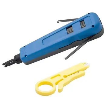 SHGO HOT-Multi-Function Punch Down Tool With 110 Blade & Extra Network Wire Stripper For Cat6A/Cat6/Cat5E/Cat5 Network Cable
SHGO HOT-Multi-Function Punch Down Tool With 110 Blade & Extra Network Wire Stripper For Cat6A/Cat6/Cat5E/Cat5 Network Cable