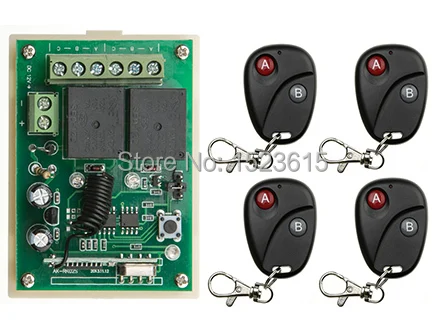 New DC12V 2CH RF Wireless Remote Control Switch System Transmitter with Two-button Receiver for Appliances Gate Garage Door
New DC12V 2CH RF Wireless Remote Control Switch System Transmitter with Two-button Receiver for Appliances Gate Garage Door