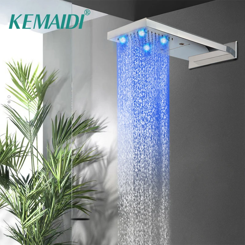 KEMAIDI Wall Mounted LED Shower Faucet Rainfall Shower Head Bath Shower Faucet Filter 2 Ways Waterfall Rainfall Shower Spray
KEMAIDI Wall Mounted LED Shower Faucet Rainfall Shower Head Bath Shower Faucet Filter 2 Ways Waterfall Rainfall Shower Spray