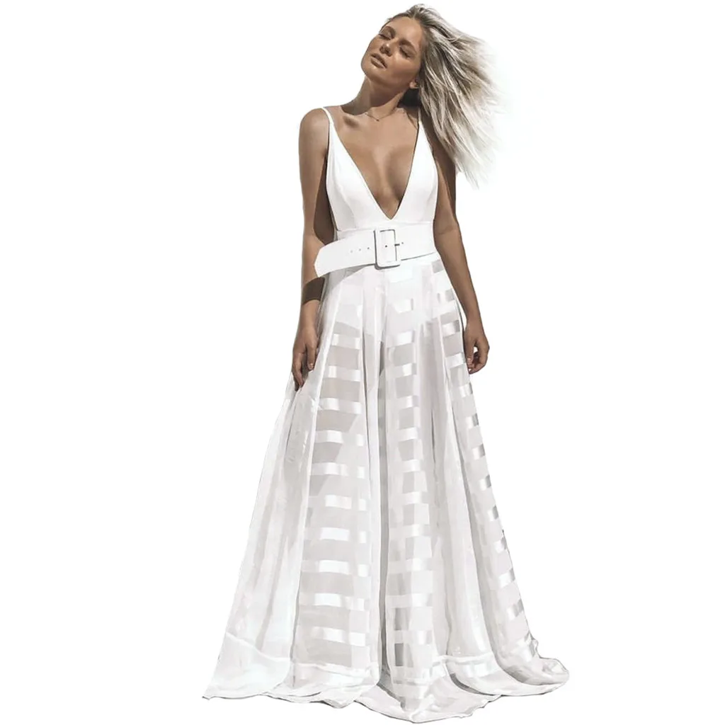 New Women Summer Sexy Sleeveless Deep V Neck Beach Dress Evening Party dresses Women's Vestidos Dress Maxi Beach Dress A30529
New Women Summer Sexy Sleeveless Deep V Neck Beach Dress Evening Party dresses Women's Vestidos Dress Maxi Beach Dress A30529