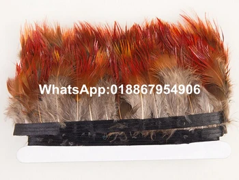 10yards beautiful Natural Red Golden pheasant feathers trims/fringes 5-8 cm Natural chicken Feather ribbons
10yards beautiful Natural Red Golden pheasant feathers trims/fringes 5-8 cm Natural chicken Feather ribbons