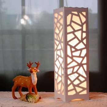 Romantic Carve Patterns Woodwork Hollow out White Light Modern Lampshade Table Lamp Living Room LED Desk Light
Romantic Carve Patterns Woodwork Hollow out White Light Modern Lampshade Table Lamp Living Room LED Desk Light