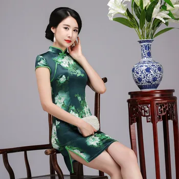 Summer Women Elegant Wedding Bride Bridesmaid Dress Sexy Flower Qipao Chinese Traditional Mandarin Collar Cheongsam Size S-XXL
Summer Women Elegant Wedding Bride Bridesmaid Dress Sexy Flower Qipao Chinese Traditional Mandarin Collar Cheongsam Size S-XXL
