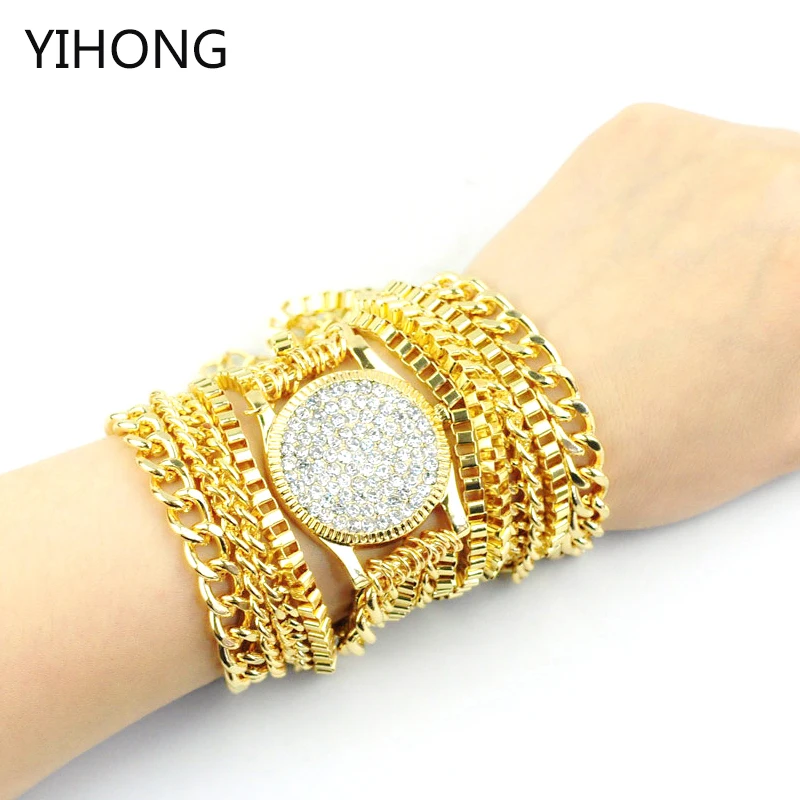 2017 new arrival Exaggerate Simulated Wrist Watch Inspired Style Adjustable Assorted Chain Wrap Bracelet Necklace women and men
2017 new arrival Exaggerate Simulated Wrist Watch Inspired Style Adjustable Assorted Chain Wrap Bracelet Necklace women and men