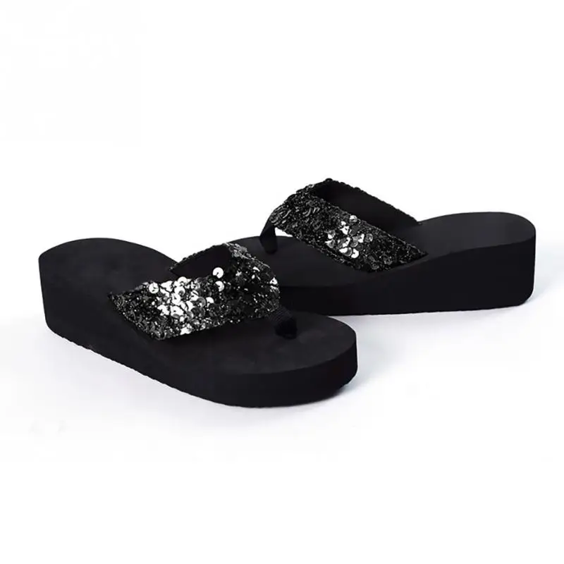 Women Sequins Beach Slippers Flip Flops Sandals EVA Casual Women Wedges Platform Slippers Zapatos Mujer
Women Sequins Beach Slippers Flip Flops Sandals EVA Casual Women Wedges Platform Slippers Zapatos Mujer