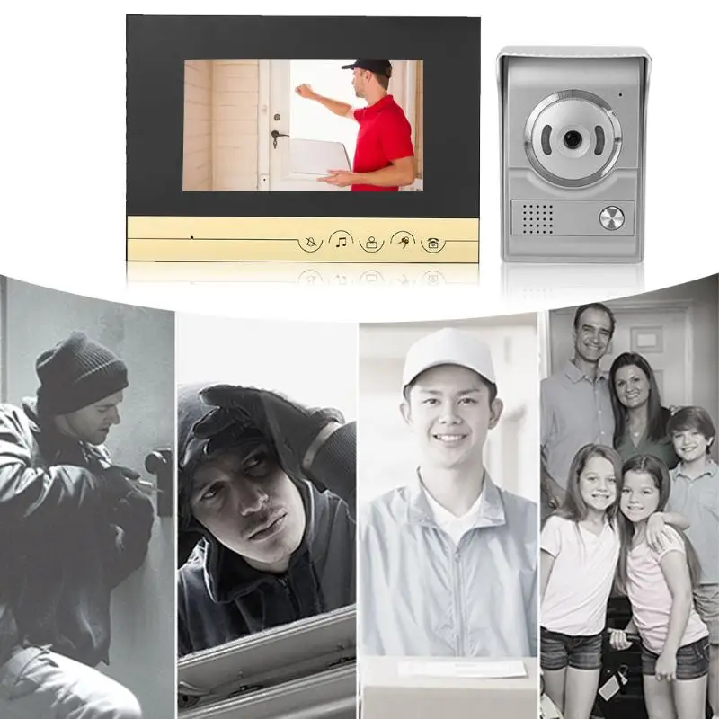 Colorul Smart TFT LCD Wired Door Bell Phone Infrared Night Visual Video Doorbell Intercom Home Door Phone
Colorul Smart TFT LCD Wired Door Bell Phone Infrared Night Visual Video Doorbell Intercom Home Door Phone