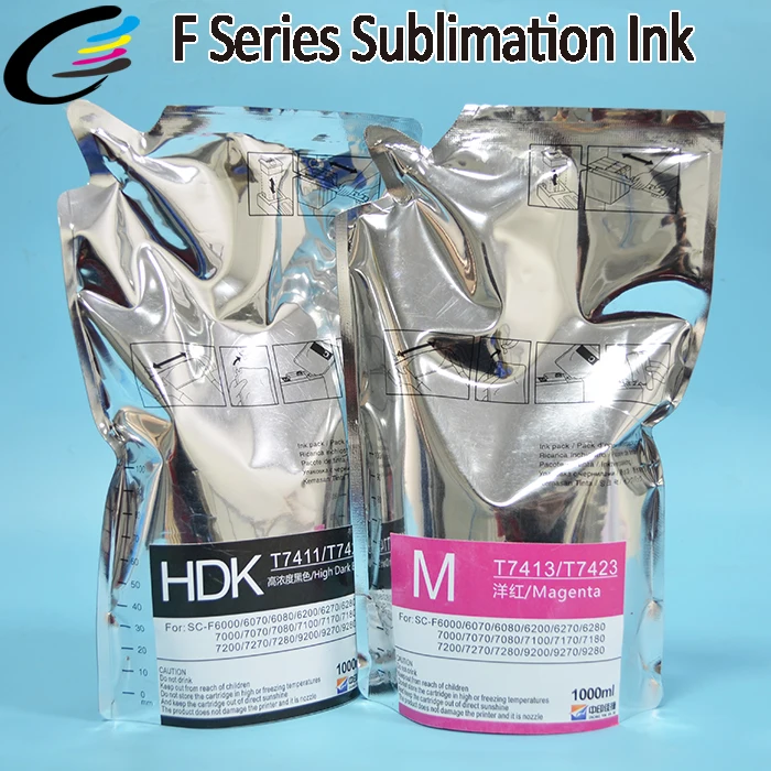 Digital Heat Transfer Sublimation Ink for Epson SureColor F6200 F7200 F9200 Printer
Digital Heat Transfer Sublimation Ink for Epson SureColor F6200 F7200 F9200 Printer