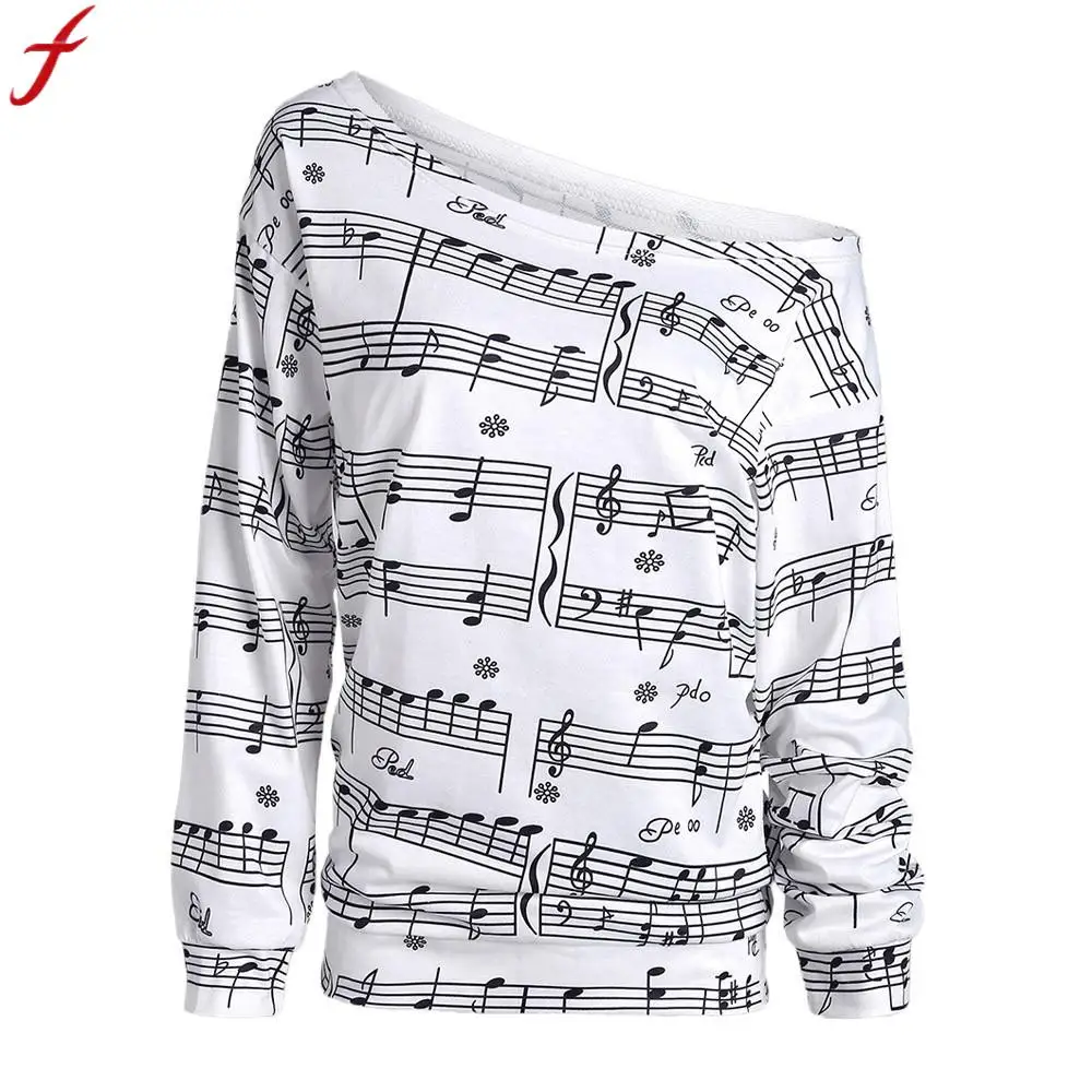 Fashsiualy One Cold Shoulder Shirt New Fashion Causal Musical Notes Print Blouses And Tops Autumn Long Sleeve Pullover Blouse
Fashsiualy One Cold Shoulder Shirt New Fashion Causal Musical Notes Print Blouses And Tops Autumn Long Sleeve Pullover Blouse