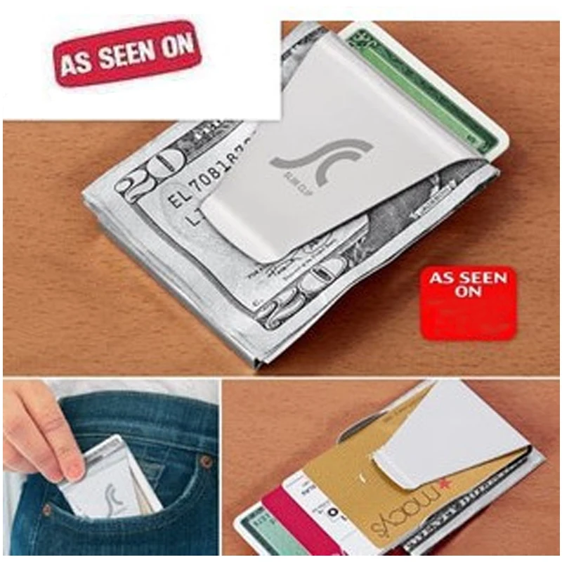 Wholesale Free Shipping High Quality Thin Section ID Card Folder Double Sided Multipurpose Pocket Dollar Cash Clip Clamp Holder
Wholesale Free Shipping High Quality Thin Section ID Card Folder Double Sided Multipurpose Pocket Dollar Cash Clip Clamp Holder