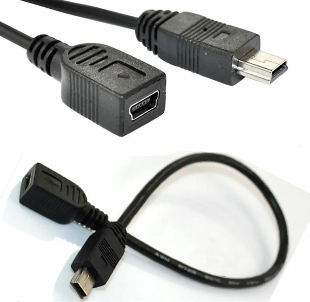25cm Mini USB 5 Pin Male Plug to Female Extension Data Adapter Cable Lead Cord
25cm Mini USB 5 Pin Male Plug to Female Extension Data Adapter Cable Lead Cord
