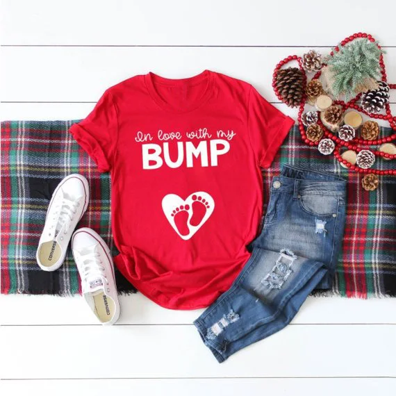 In Love with my bump t shirt New Mom tees funny graphic tops summer style outfits Valentines Pregnancy Announcement tshirt
In Love with my bump t shirt New Mom tees funny graphic tops summer style outfits Valentines Pregnancy Announcement tshirt