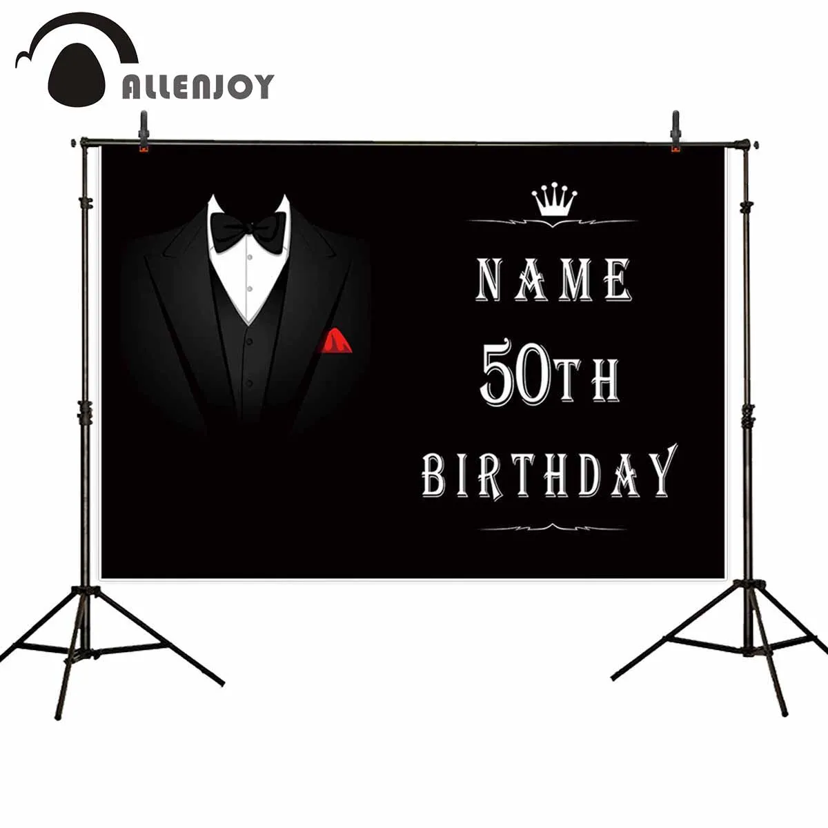 Allenjoy backdrop for photographic studio Black gentleman dress agent crown birthday celebration background customize photocall
Allenjoy backdrop for photographic studio Black gentleman dress agent crown birthday celebration background customize photocall