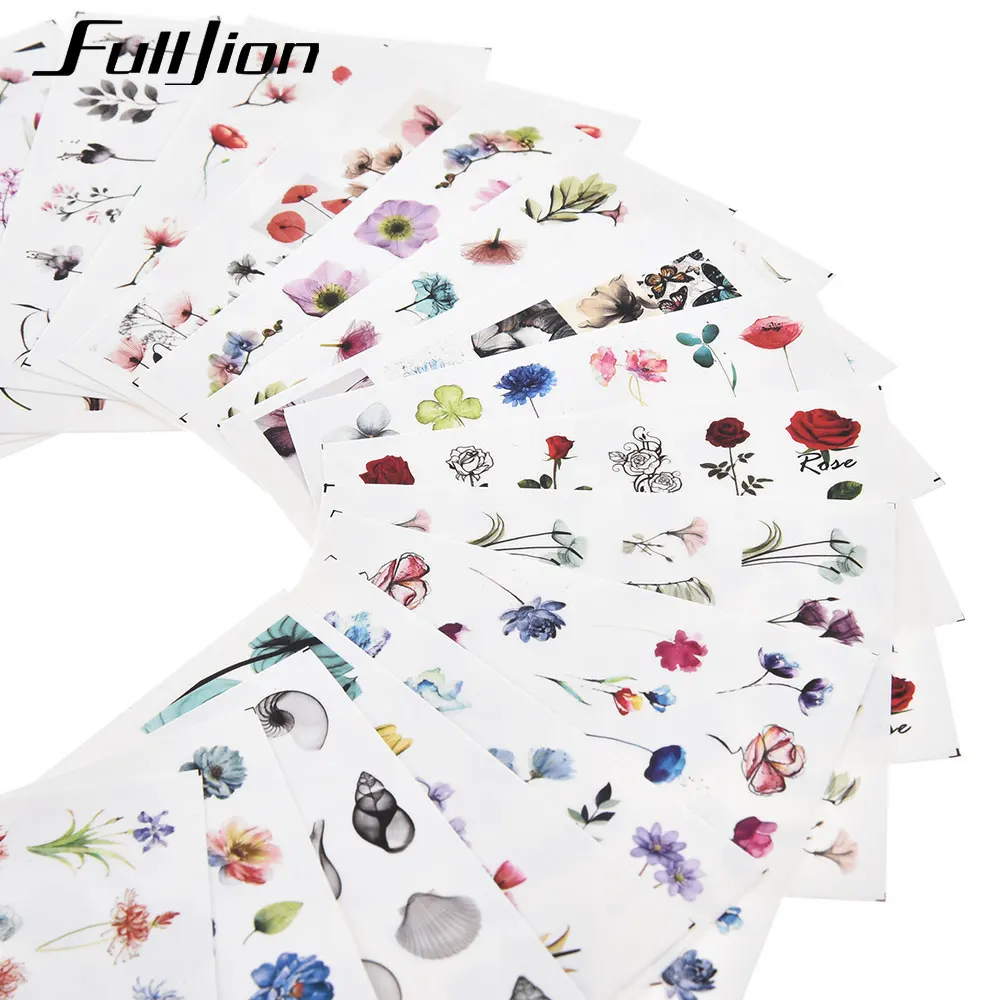 Fulljion 24Pcs Watercolor Floral Nail Stickers Water Decals Mixed Design Transfer Slider Sticker for DIY Nail Art Decorations
Fulljion 24Pcs Watercolor Floral Nail Stickers Water Decals Mixed Design Transfer Slider Sticker for DIY Nail Art Decorations