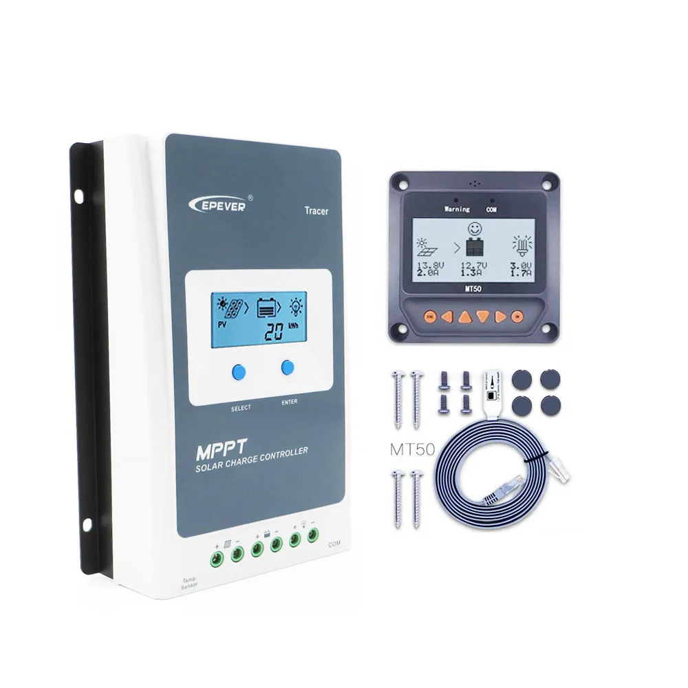Tracer3210AN 30A MPPT Solar Charge Controller cell battery charger control 3210AN 3210A with MT50 Remote Meter LCD Display
Tracer3210AN 30A MPPT Solar Charge Controller cell battery charger control 3210AN 3210A with MT50 Remote Meter LCD Display