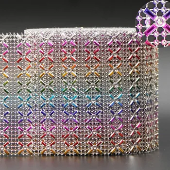 10Yards Plastic Rhinestone Trimming Sew Crystal Rhinestone Diamond Mesh Banding For Clothes Appliques Decoration
10Yards Plastic Rhinestone Trimming Sew Crystal Rhinestone Diamond Mesh Banding For Clothes Appliques Decoration