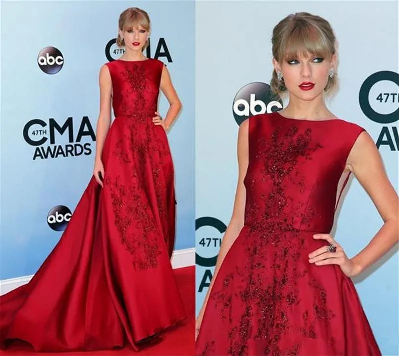 Elegant Sleeveless A-Line Red Long Celebrity Dresses Cap Sleeves Satin Beaded Appliques New Arrival Red Carpet Dresses
Elegant Sleeveless A-Line Red Long Celebrity Dresses Cap Sleeves Satin Beaded Appliques New Arrival Red Carpet Dresses
