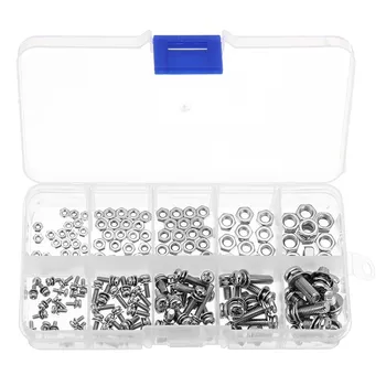 SULEVE New 160Pcs/set MXSP1 Stainless Steel Pan Head Screws Nuts Assortment Kit Cross Screws Hex Nut M2 M2.5 M3 M4 M5
SULEVE New 160Pcs/set MXSP1 Stainless Steel Pan Head Screws Nuts Assortment Kit Cross Screws Hex Nut M2 M2.5 M3 M4 M5