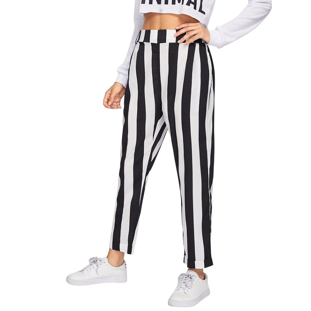 JAYCOSIN 2019 New Hot Women's Summer Casual Black And White Striped Trousers Wide Leg Harem Pants Trouser 19MAY2
JAYCOSIN 2019 New Hot Women's Summer Casual Black And White Striped Trousers Wide Leg Harem Pants Trouser 19MAY2